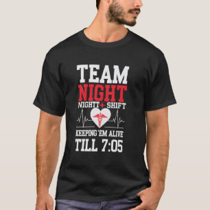 Camiseta Noite Engraçada Enfermeira de Plantão Piada de Enf