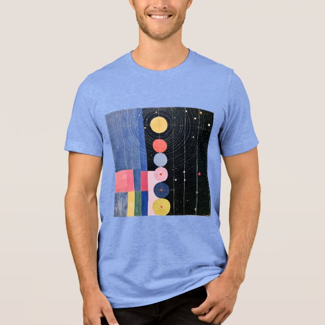 Camiseta Noite Estrelada Celestial Órbita Geométrica Abstra (Frente)