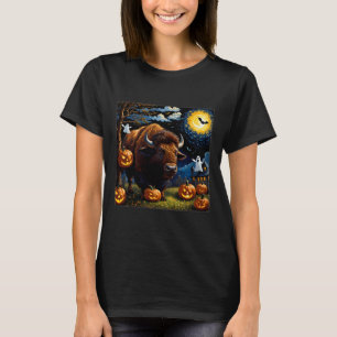 Camiseta Noite estrelada de Spookeen Halloween Bison