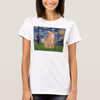 Camiseta Noite Estrelada - Listrado Laranja 46