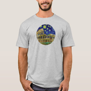Camiseta Noite Estrelada Roma Itália
