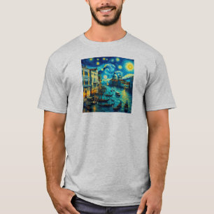 Camiseta Noite Estrelada Veneza Itália