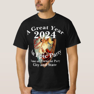 Camiseta Noite Feliz Jantar Garotas Rapazes Vinhos 2024