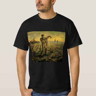 Camiseta Noite - Fim do dia por Vincent van Gogh