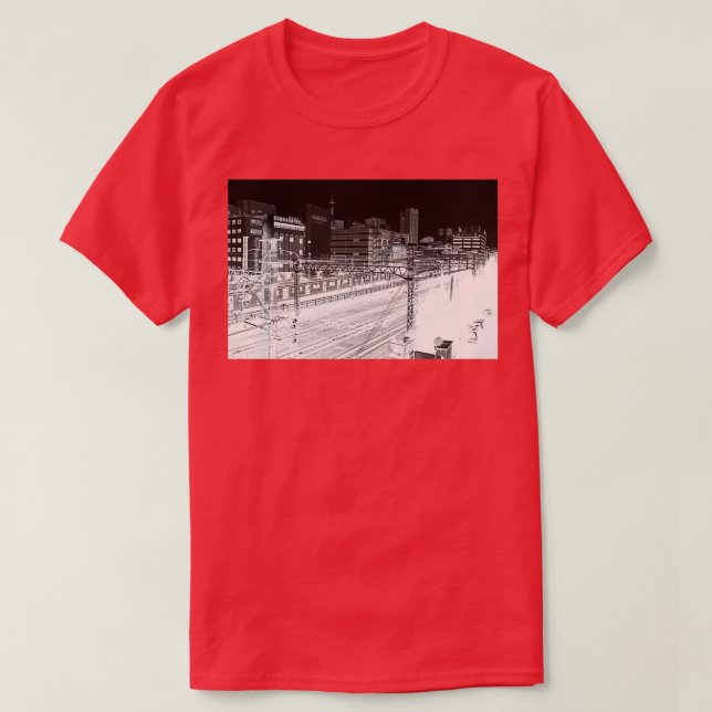 Camiseta Noite Invertida (Frente do Design)