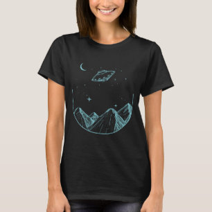 Camiseta Noite no Céu das Montanhas OVNI
