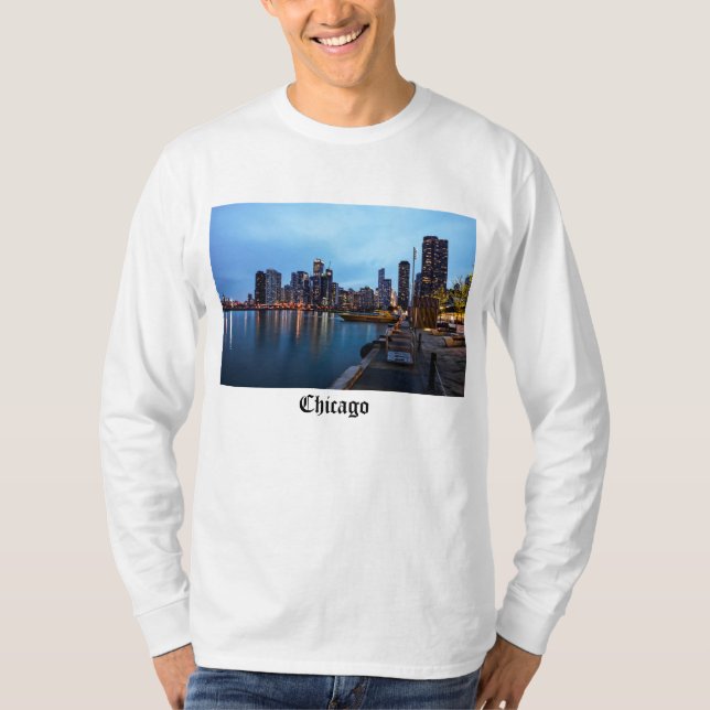 Camiseta Noite no Navy Pier (Frente)