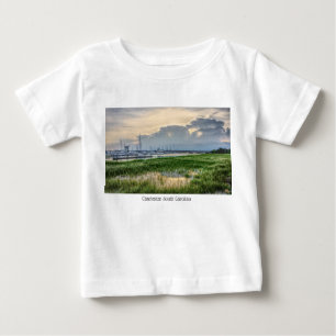 Camiseta Noite no Porto de Charleston