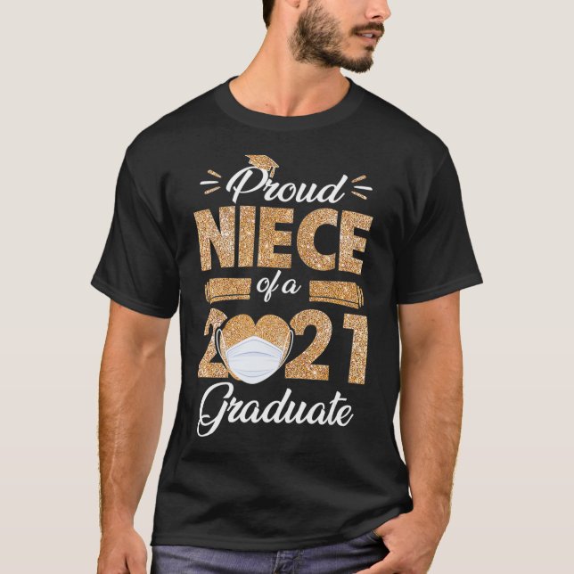 Camiseta Noite Orgulhosa De Uma Classe De Formando De Másca (Frente)