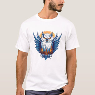 Camiseta Noite Owl Animal Beauty Nature Wildlife Discovery