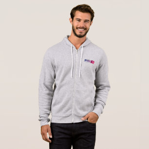 Camiseta Noite pela velocidade Cheio-zip masculino