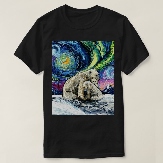 Camiseta Noite Polar (Frente do Design)