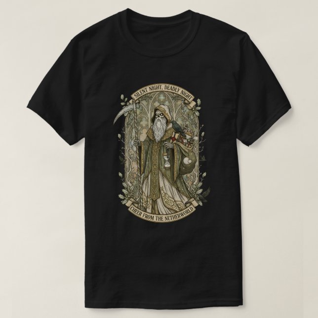 Camiseta Noite Silenciosa, Noite Mortal (Frente do Design)