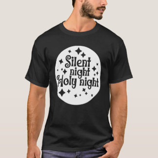 Camiseta Noite Silenciosa Noite Santa Jesus Christian Hymn