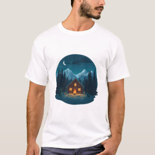 Camiseta Noite Tranquila nas Montanhas 
