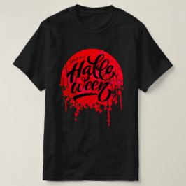 Camiseta Noite Vermelha Feliz Halloween