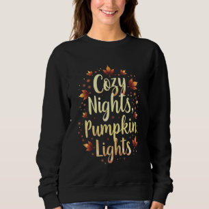 Camiseta Noites Aconchegantes, Luzes de Abóbora