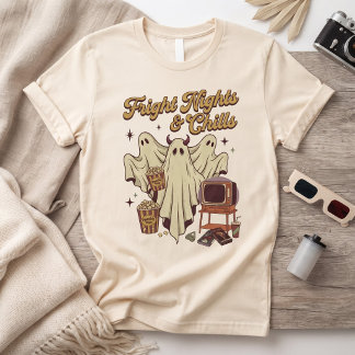 Camiseta Noites Assustadoras & Arrepios – Fantasmas Vintage
