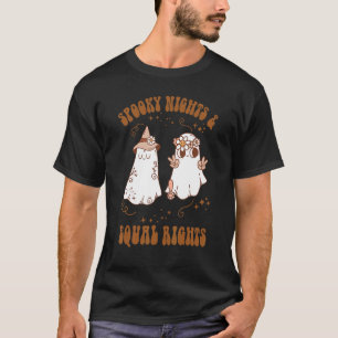 Camiseta Noites assustadoras e direitos iguais Groovy desce