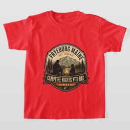 Camiseta Noites de Fogueira do Dia dos Pais em Fryeburg Mai