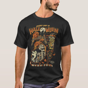 Camiseta Noites de Terror do Halloween HHN Todo Dia é Hallo