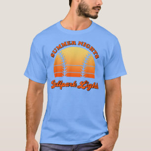 Camiseta Noites De Verão E Luzes De Ballpark Baseball Day &