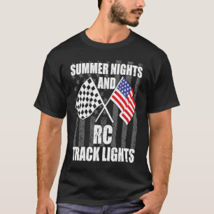 Camiseta Noites de verão e Rc Track Light Slot Cars Toy RC