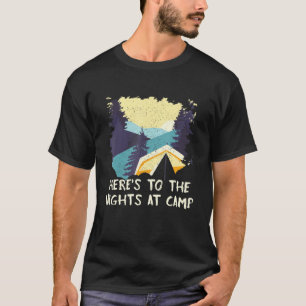 Camiseta Noites Em Camp Camping Forest Camper Vacation