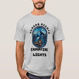 Camiseta Noites no Alasca, Luzes de Campfire