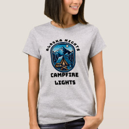 Camiseta Noites no Alasca, Luzes de Campfire