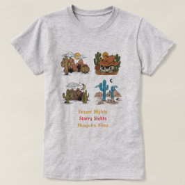 Camiseta Noites no Deserto, Visões Estreladas, Picadas de M
