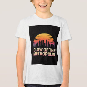 Camiseta Noites Silhueta da Skyline Nova York
