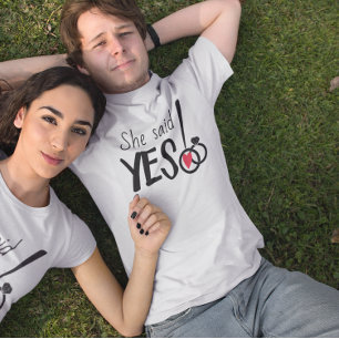 Camiseta Noiva a ser Compromisso Ela Disse Sim