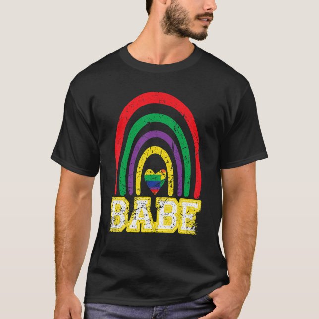 Camiseta Noiva Arco-Íris Vintage Noiva Babá Despedida de So (Frente)