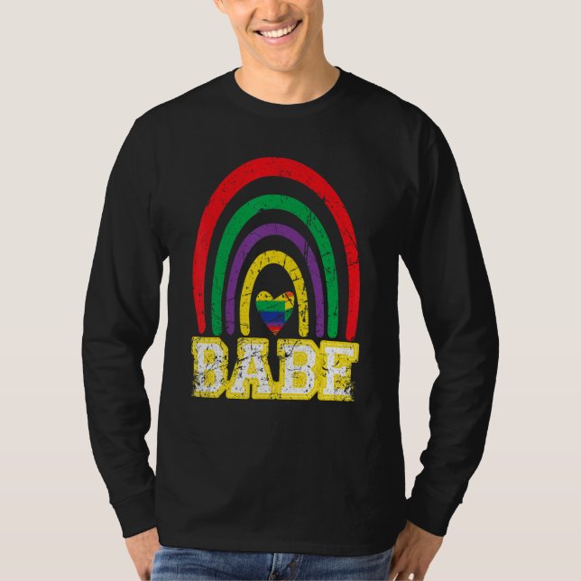 Camiseta Noiva Arco-Íris Vintage Noiva Dama de Honra Desped (Frente)