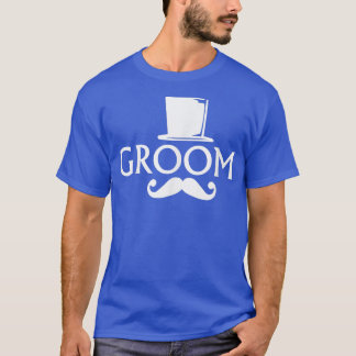 Camiseta Noiva Bigode E Chapéu Alto Festa de Despedida de S