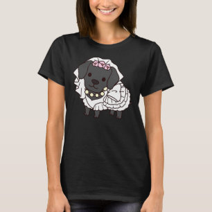 Camiseta Noiva Black Labrador Retriever