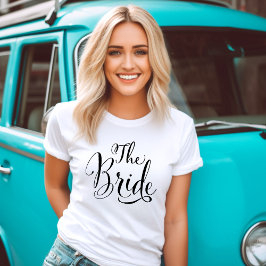 Camiseta Noiva Caligrafia Futuro Sra. Branco Feminino
