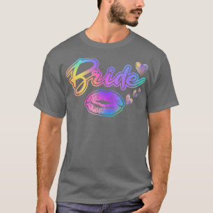 Camiseta Noiva Casamento Mulheres Arco-íris Despedida de So