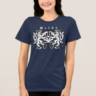 Camiseta Noiva Casamento Renascença Túnica Leão Rampante