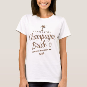 Camiseta Noiva Champagne de Charleston Despedida de Solte