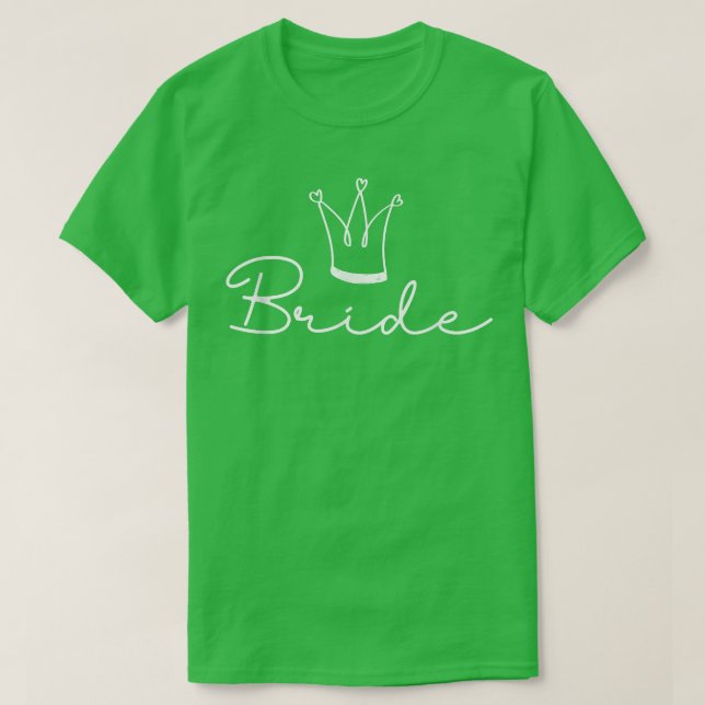 Camiseta Noiva Chuva de Presentes de Casamento Festa de Des (Frente do Design)