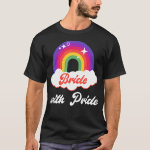 Camiseta Noiva com Casamento Lésbico de Orgulho