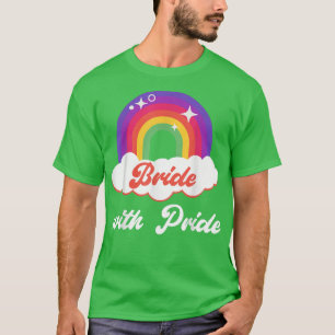 Camiseta Noiva com Casamento Lésbico do Orgulho