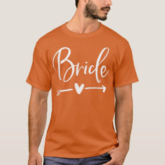 Camiseta Noiva Com Flecha E Coração 