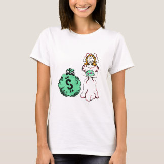 Camiseta Noiva com fome de dinheiro