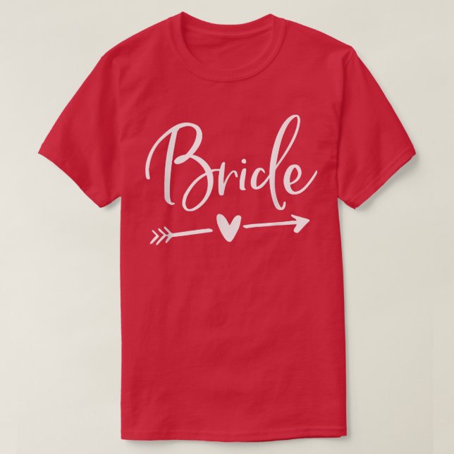Camiseta Noiva Com Seta E Coração (Frente do Design)