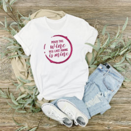 Camiseta Noiva com Tema de Vinho