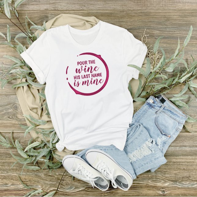 Camiseta Noiva com Tema de Vinho (Wine-themed Bride T-shirt)