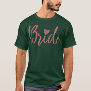 Camiseta Noiva Coração Bonito Dama de Honra Festa de Desped